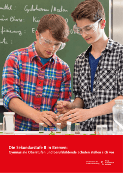 Gymnasiale Oberstufen und berufsbildende Schulen stellen sich vor
