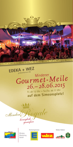 Gourmet-Meile - Minden erleben!