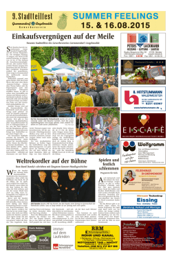 Einkaufsvergn&uuml;gen auf der Meile