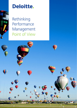 Rethinking Performance Management Point of View