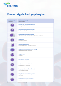 Formen atypischer Lymphozyten