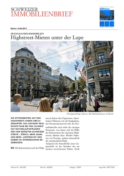 Highstreet-Mieten unter der Lupe