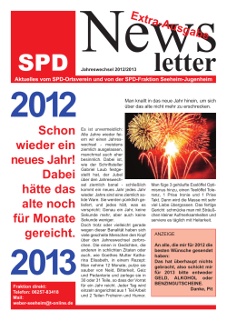 Silvester 2012 Extra - SPD Seeheim
