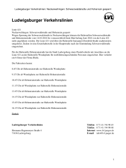 PDF-Version dieser Seite - Ludwigsburger Verkehrslinien