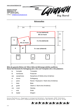 Stageplan - Caravan Big Band