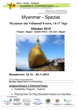 Myanmar - Spezial - Myanmar Discover