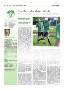Ein Mann der klaren Worte