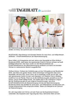 Neues Endoprothetik-Zentrum in Buxtehude