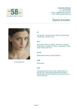 Sophia Schubert - Gottschalk & Behrens