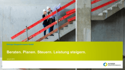 Beraten. - Bilfinger Bauperformance GmbH