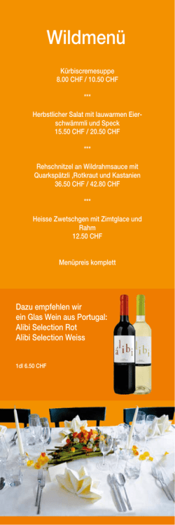 Wildmenü - Galerie am See