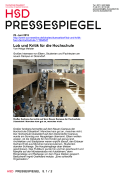 Pressespiegel hsd