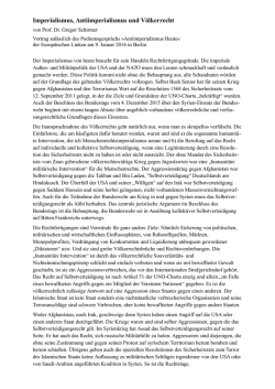 Imperialismus, Antiimperialismus und V&ouml;lkerrecht