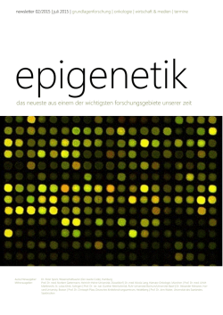 Newsletter Epigenetik