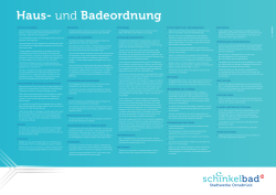 Haus- und Badeordnung