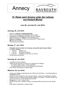 2016 Annecy Programm