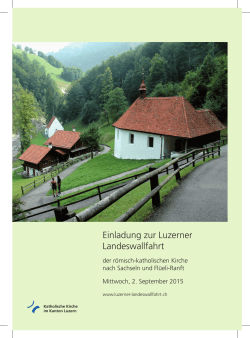 Einladung zur Luzerner Landeswallfahrt