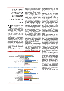 eine genaue analyse von sachkosten kann sich loh
