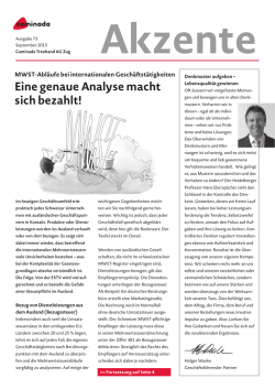 Eine genaue Analyse macht sich bezahlt!