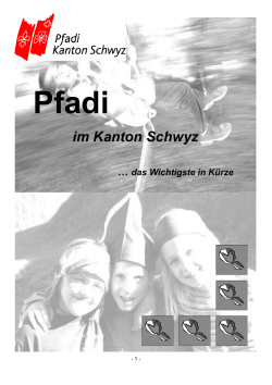 Pressemappe der Pfadi Kanton Schwyz
