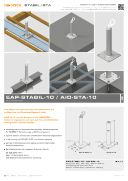 EAP-STABIL-10 / AIO-STA-10Standardst&uuml;tze