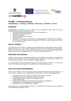 STABIL – Förderprogramm