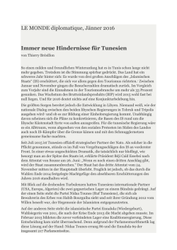 Immer neue Hindernisse f&uuml;r Tunesien