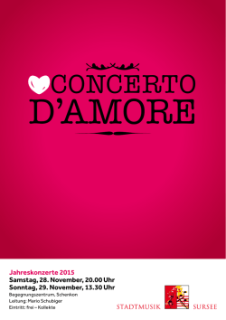 d`amore - Stadtmusik Sursee