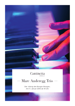 Marc Anderegg Trio