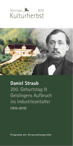 Daniel Straub - Geislingen Stadtarchiv