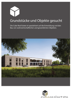 Grundst&uuml;cke und Objekte gesucht