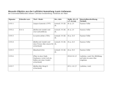 Sammlung der musealen Objekte - Universitätsbibliothek Frankfurt
