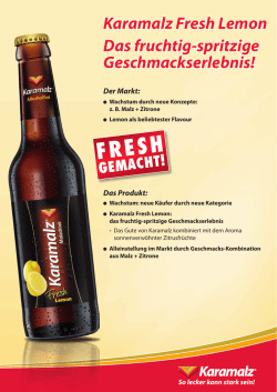 Salesblatt Karamalz Fresh Lemon MW