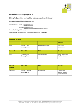 lemon bildung I Lehrgang LEM 01 - magenta schule für farbiges
