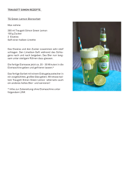 TG Green Lemon Biersorbet