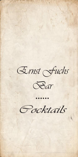 Ernst Fuchs Bar Cocktails - Palais Hotel Erzherzog Johann