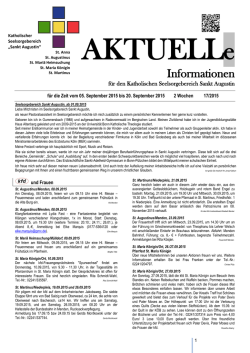 Informationen - Katholischer Seelsorgebereich Sankt Augustin