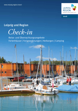 Check-in 2016 - Leipziger Neuseenland