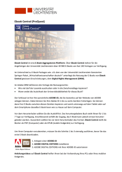 Ebook Central (ProQuest) - Universit&auml;t Liechtenstein