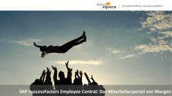 SAP SuccessFactors Employee Central: Das - Activate-HR