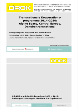 ETZ Programme 2014-2020