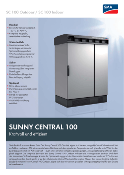 Sunny Central 100 Outdoor/ Inddor