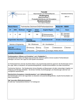 Technisches Zeichnen/CAD/Freihandzeichnen