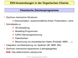 Chemische Zeichenprogramme EDV