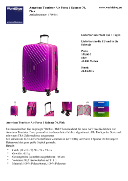 American Tourister Air Force 1 Spinner 76, Pink