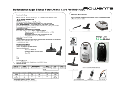 Bodenstaubsauger Silence Force Animal Care Pro RO6477EA