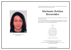 Marianne Bettina Bernroider - Leistungen