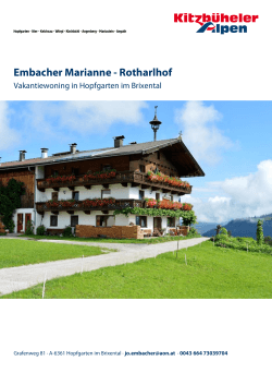 Embacher Marianne - Rotharlhof in Hopfgarten im Brixental