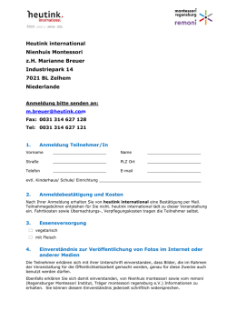 Heutink international Nienhuis Montessori z.H. Marianne Breuer
