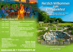 Herzlich Willkommen zum Erntedankfest
